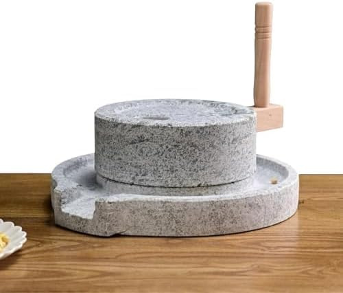 Molinillo de grano manual, hecho a mano, para harina, arroz, especias, frijoles, trigo, café, apto para procesamiento de alimentos húmedos y secos