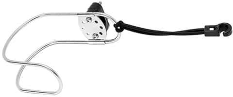 POPETPOP Stainless Steel Lifebuoy Bracket for Boat and Ship Horseshoe Lifebuoy Ring Holder Plastic Components Simple to Install Easy to Use for Marine Safety