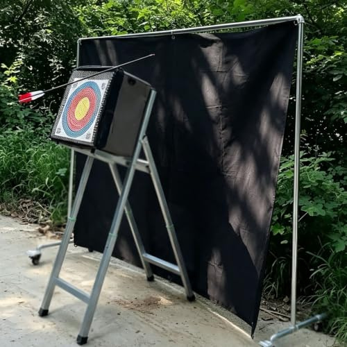 Bågskytte Backstop Nät Utomhus Skyddsnät för Bågskytte Skyddsduk | 3 mm Tjockt Pilfångarnät Tål en Stöt På 65 lbs, Extra Tåligt Skydd för Skjutmål Skyddsridå