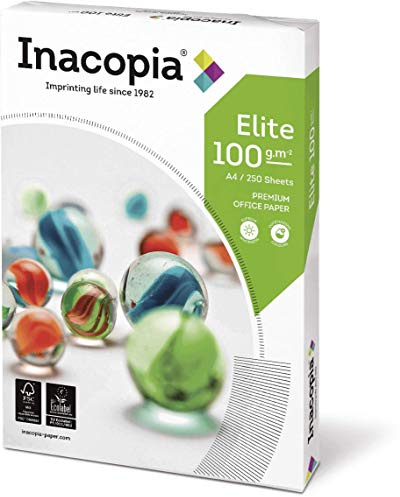 Premium Bewerbungspapier Super White A4, 100 g/m², 500 Blatt (2x 250 Blatt) // in 1A-Qualität mit hoher Opazität, Farbkontrast und Bildschärfe