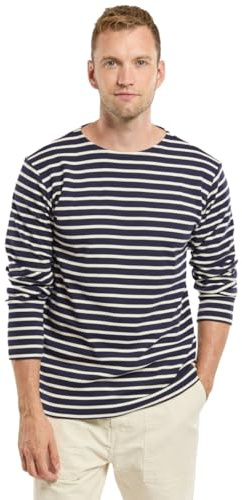 Armor Lux Herren Im Marine-stil Aus Baumwolle T-Shirt, Mehrfarbig (Navire/Nature 429), L EU