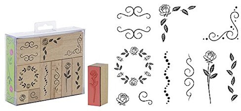 10 holzstempel für Verzierungen und Dekoration