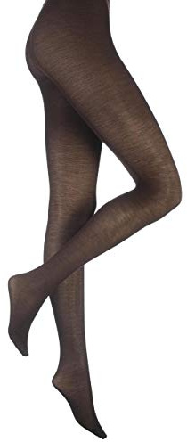 Trasparenze Damen 1 Paar Jennifer Merino Wolle Strumpfhosen in 7 Farben - Medium - Dunkelbraun