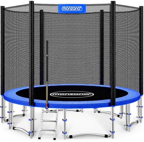 MONZANA® 366cm 12ft Trampoline Outdoor Set with Safety Enclosure & Ladder