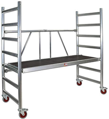 Profi Aluminium-Gerüst klappbar 178X74 cm Klappgerüst Faltgerüst