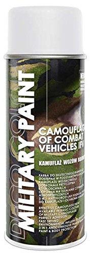 Deco Color 1 Stück 400ml Militär Army Militärlack Lackspray Nato Farbe wählbar (weiß RAL 9010)