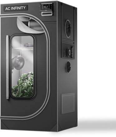 AC Infinity CLOUDLAB 632 - Tenda da coltivazione Advance, 91,4 x 61 x 182,9 cm, pali da 2,5 cm, tela Mylar diamantata 2000D ad alta densità, supporto per controller per coltura idroponica indoor