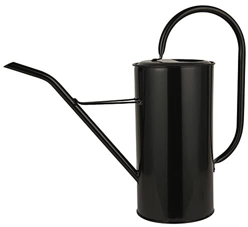 IB Laursen Regadera nostálgica para flores, 2,7 l, color negro 4238-24