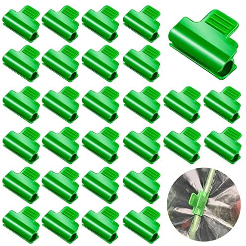 50 Pezzi Clip per Serra 11mm Clip per Pellicola per Serra Morsetti per Serra Clip per Piante Clip Fissaggio Telo Serra per Serre Morsetto per Serra Clip per Cerchio a Tunnel in Rete di Plastica
