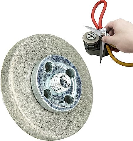 Grinding Wheel,5.6cm Diameter Grinding Wheel Diamond Stainless Steel Sharpening Stone for Planing Tool Drill Scissor (180 mesh)
