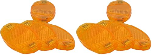 Fischer Unisex Fischer Fahrrad Reflektor 85400 Orange, Gelb, Einheitsgröße EU
