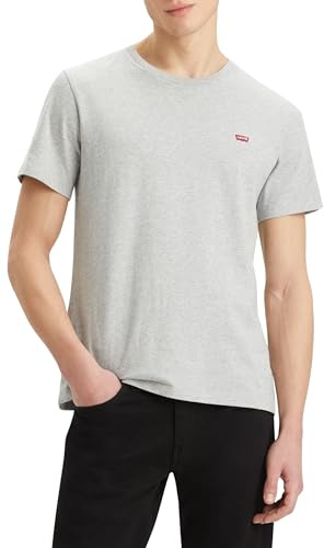 Levi's SS Original Housemark tee Camiseta, Mid Tone Grey Heather Jersey, M para Hombre