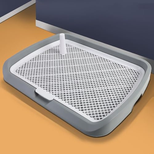 Pucaru Netz-Hundetoilette für den Innenbereich, Hundetoilette, Haustiertoilette für Welpen und Kätzchen, für Kleine und Mittelgroße Hunde (Color : Grey)