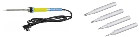 Sly 420149 Fer à souder de rechange, 48 W & goobay 51073 Jeu de pannes de rechange pour station de soudage/EP 5-4 modèles différents/Kit de pointes de rechange