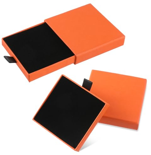 Yolev 2 Stück Schmuck Geschenkbox Klein Armband Geschenkbox Schmuck Box | Pappe, Kleine Schmuckschatulle, Quadratisch, Schmuckverpackungen, Halskette Ohrringe Armband, Kraftpapier