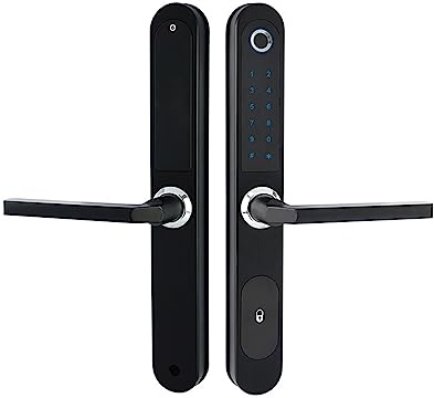Serratura per cancello esterno impermeabile Codice RFID Serratura intelligente senza chiave Serratura elettronica digitale per porta in vetro in alluminio Serrature per porte con impronte digitali,