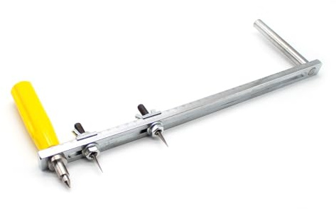 LeTkingok JT-T600A Portable Manual Gasket Cutter, Rubber PTFE Gasket Special Dual Blade Cutting Knife Stainless Steel Tool 40-600MM