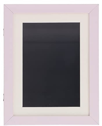 Cornice per esposizione artistica per bambini, in HDF, di lunga durata, con design magnetico e fessura per riporre oggetti, ideale per artigianato, disegni e opere d'arte (rosa)