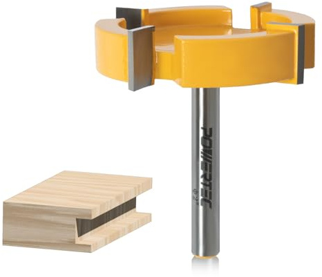 POWERTEC Slab Flattening Router Bit, 1/4 Shank, 2 Dia. (73056)