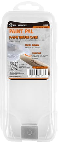 ROLLINGDOG Sealed Paint Brush Cover - Airtight Paint Brush Storage | Fits 1-2 1/2 brushes, Reusable, Triple-layer silicone seal, For angled & straight brush, Keep brushes moist between coats