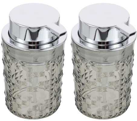 GANAZONO Distributeur de Savonnette Moussant 2 Pièces Flacon Rechargeable Transparent Noir Pompe Amovible pour Mousse Onctueuse Format Compact Voyage pour Lavage des Mains et Salle de