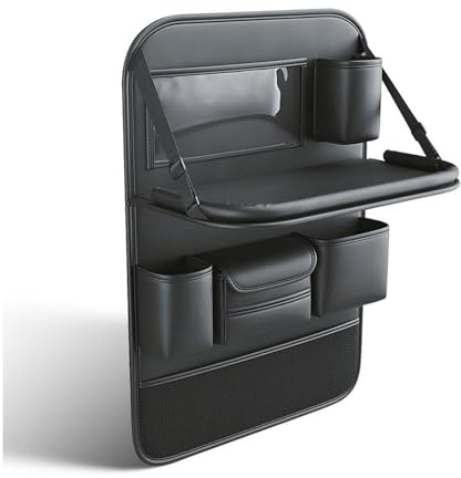 Organizador de Asiento de Coche para KIA XCeed/Xceed Plug-in Hybrid 2019-2026, Protector de Respaldo Plegable Multi Bolsillo Almacenamiento Coche,A