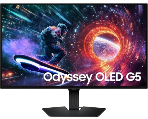 monitor Per Pc Da Gioco - Samsung - 27 - Qhd - 180hz - Pannello Oled - 0,03 Ms - Altezza Regolabile - Odyssey Oled G5 - G50f