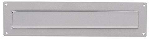 BURG-WÄCHTER, Clapet d'extérieur pour boîte aux Lettres avec Porte-étiquette, Acier Inoxydable, Porta 797 W, Blanc