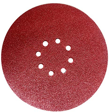 Schleifscheiben 225 mm, 8 Loch, Körnung 40-180, Klettverschluss, für Trockenbauschleifer und Winkelschleifer (10 Stk 8 Loch Körn. 80)