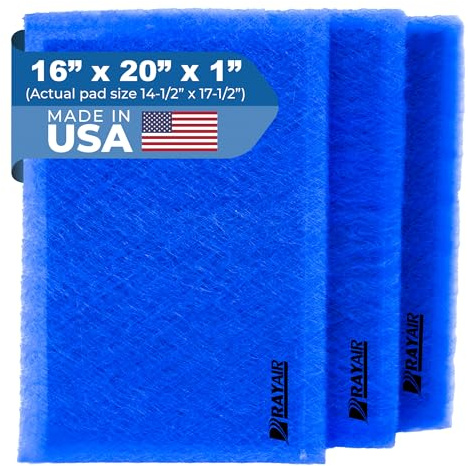 RayAir Supply 16x20 Replacement Filter Pads Compatible with Dynamic Air Cleaner 16X20 Refill (3 Pack)