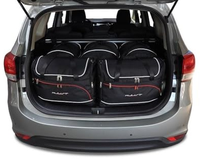 KJUST Dedizierte Kofferraumtaschen 5 stk kompatibel mit KIA CARENS IV 2013-2018