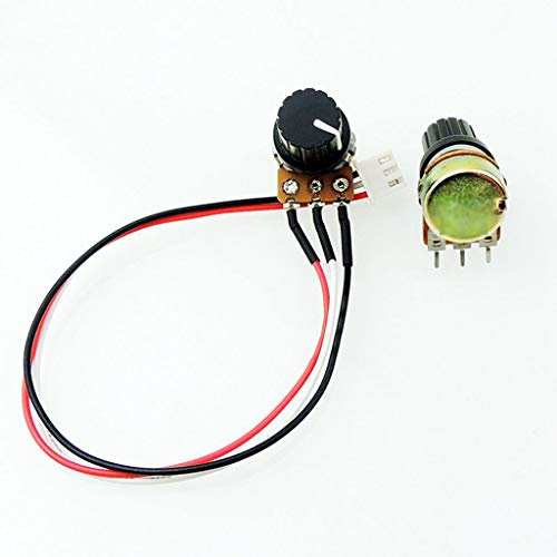100 K Ohm Linear Taper Rotary Potentiometer B100 K mit Knauf und XH2.54–3P führen (Pack von 2)
