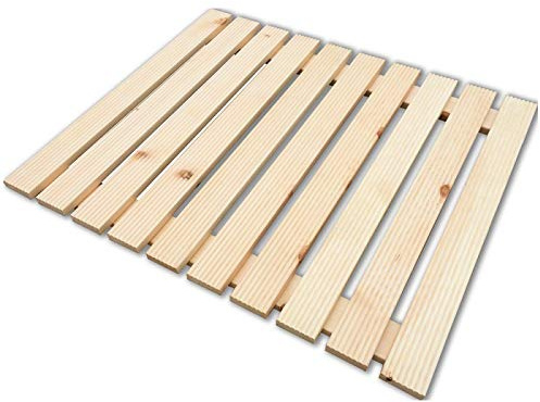 FERIDRAS Pedana Doccia Antiscivolo 55x68 in Legno Ideale per Piatto Doccia 70x90