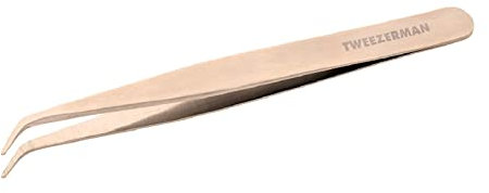 TWEEZERMAN Ögonfransapplikator (pincett för lösögonfransar, ögonfransapplikator, professionellt verktyg), roséguld