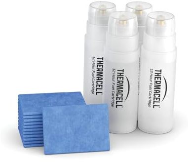 Thermacell Recambio Antimosquitos – Protección 20 m², 48 Horas | Proporciona una cobertura de 20 m² . Compatible con todos los dispositivos. Fácil sustitución para protección eficaz.