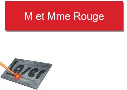 Mygoodprice - Placa para buzón autoadhesiva y personalizable de 10 x 2,5 cm, 1-3 líneas