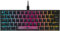 Corsair K65 RGB MINI 60% Mechanische Gaming-Tastatur (Anpassbare RGB-Beleuchtung einzelner Tasten, CHERRY MX SPEED-Tasten, PBT-Double-Shot-Tastenkappen, AXON-Technologie) QWERTZ, Schwarz