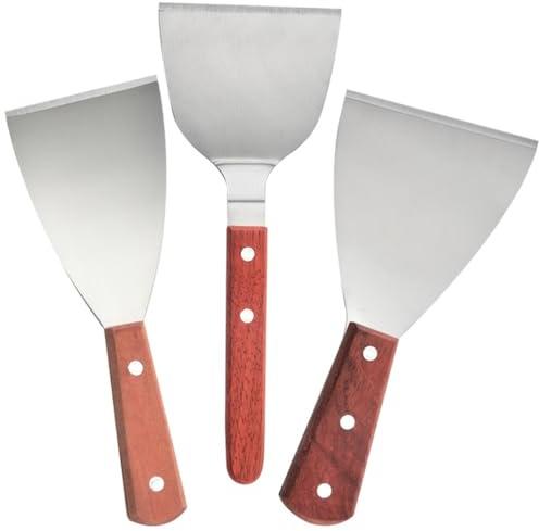Cabilock 9.5 Inch Steak Turner with Ergonomic Non-Slip Handle for Home Kitchen Barbecue and Pancake Cooking