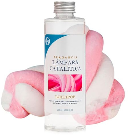 M MAMA MANUELA Fragancia para Lámpara Catalítica Aroma Lollipop (200ml)- Elimina Malos olores e impurezas, perfuma y Limpia. Compatible con Todas Las lámparas catalíticas.