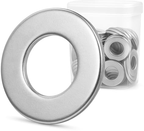 Blue Eyes Rondelle piatte in acciaio inox DIN 125 A2, rondelle per carrozzeria, rondelle piatte in acciaio inox, per viti e dadi e barra filettata (M10, 50)