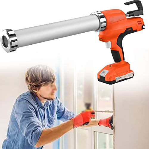 Caulking Tool Caulking Gun Automatic,Guns Sealing Glue Guns Sealant DIY Power Tools Li-ion Battery Sealant Caulk for Kitchen Bathroom Window,2xBattery