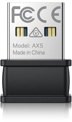 BrosTrend AX300 Adattatore Wi-Fi 6 USB Nano Size, Chiavetta WiFi per PC Fisso, Dongle USB Wi-Fi Penna Ricevitore WiFi Scheda di Rete Solo 2.4GHz 286Mbps Supporto Windows 11/10/7 (Non per Mac), OFDMA