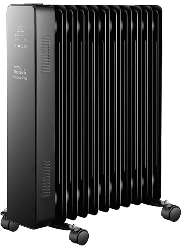 Sytech radiador de Aceite, enermax 2520, Digital, 11 Elementos, 2500w, Negro