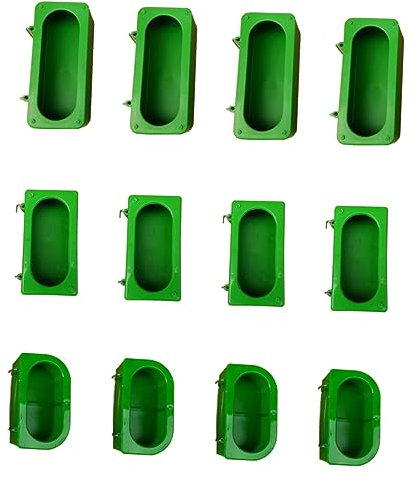 FRCOLOR 12St Futtertrog-Materialbox außen vogelfutterspender vogelfutterhäuschen Abnehmbarer Futterautomat Küken füttern Futternapf für Tauben Vogel Wasserbecher Plugin