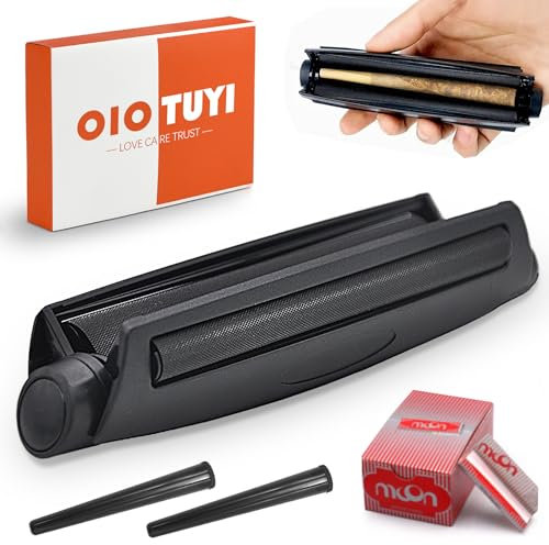 OioTuyi Zigarettenroller und Joint Drehmaschine, Konischer 110mm Cigarette Roller, Tabak Drehhilfe - Effiziente & Langlebige Zigaretten Dreher Maschine