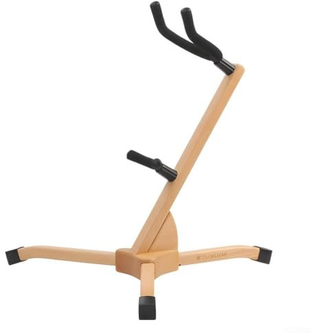 Buche Holz Altsaxophon Halter Ständer Faltbar Stativ Saxophonständer Musikzubehör