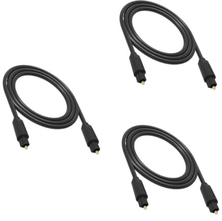 jojofuny 3pièces Câble Audio Connecteurs Cubiques Compatible Avec Amplificateur Et Haut-parleurs Numérique Noir