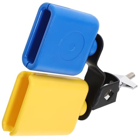 BESTonZON Drumset Kuhglocke Zubehör für musikalische Kuhglocken Kuhglockeninstrument Kuhglocke für Trommel Instrument Kuhglocke trommeln schlagzeug doppelte Kuhglocke Trommelzubehör Metall