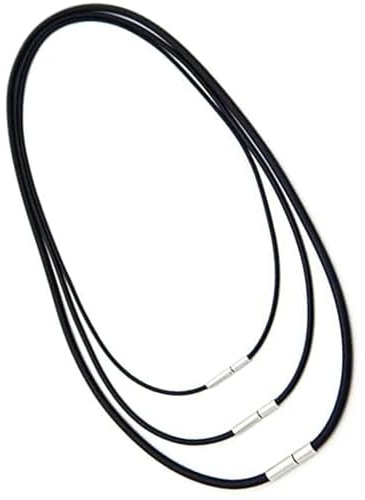 DILUSILK 3PCS Leather Necklace Set, 45cm, 50cm, 70cm Adjustable Leather Cord Necklaces for Men & Women, Waterproof & Durable Jewelry for All Outfits