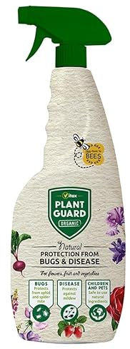 Plant Guard Organic Spray 750ml – Natural Pest Control for Plants, Fruits, and Vegetables – Organic Formula for Aphids, Mites, and Fungal Protection – Safe for Edible Crops and Gardens